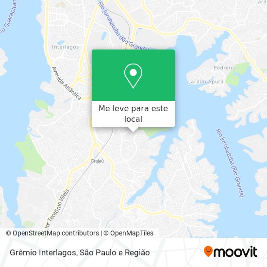 Grêmio Interlagos mapa