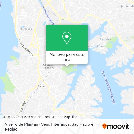 Viveiro de Plantas - Sesc Interlagos mapa