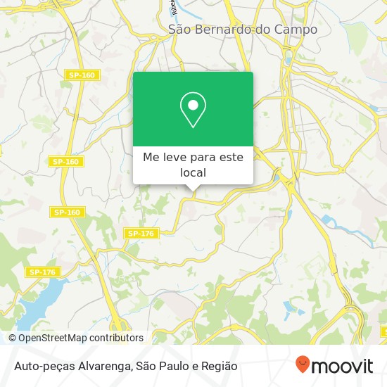 Auto-peças Alvarenga mapa