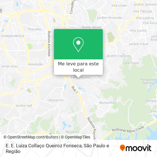 E. E.  Luiza Collaço Queiroz Fonseca mapa
