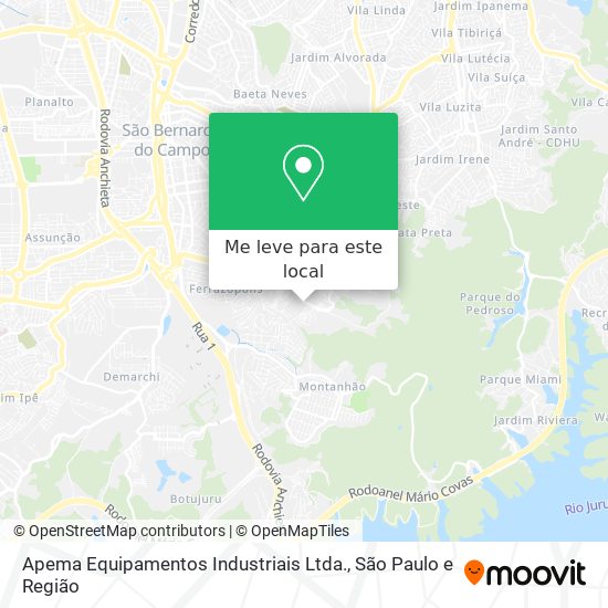 Apema Equipamentos Industriais Ltda. mapa