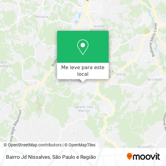 Bairro Jd Nissalves mapa