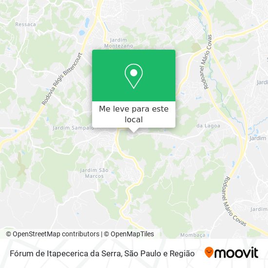 Fórum de Itapecerica da Serra mapa