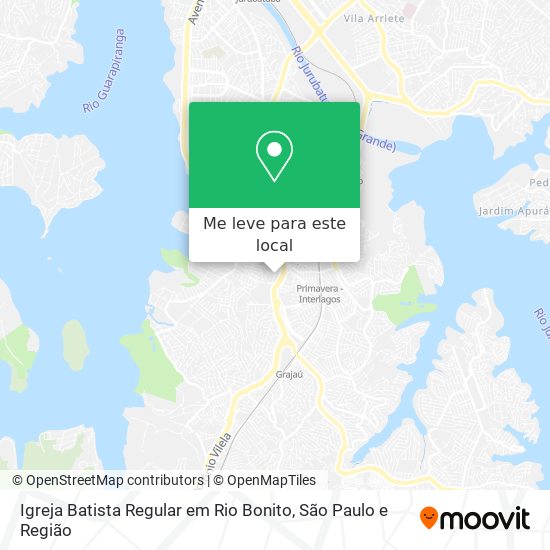 Igreja Batista Regular em Rio Bonito mapa