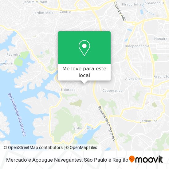 Mercado e Açougue Navegantes mapa