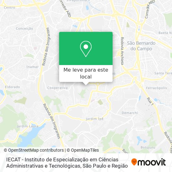 IECAT - Instituto de Especialização em Ciências Administrativas e Tecnológicas mapa