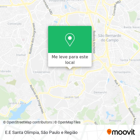 E.E Santa Olimpia mapa