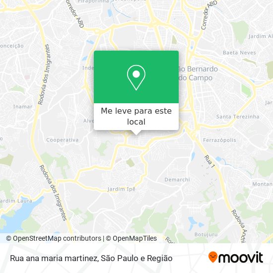 Rua ana maria martinez mapa