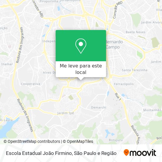 Escola Estadual João Firmino mapa