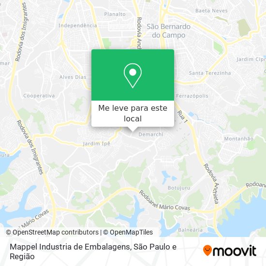 Mappel Industria de Embalagens mapa