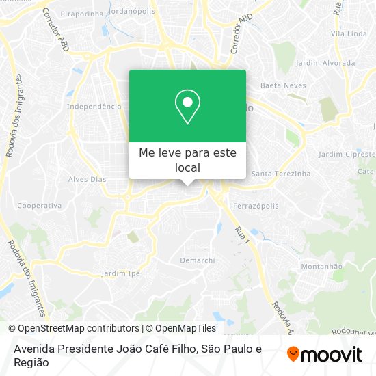 Avenida Presidente João Café Filho mapa
