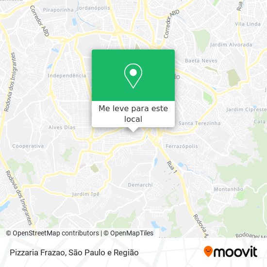 Pizzaria Frazao mapa