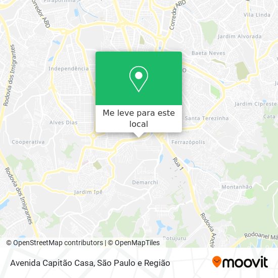 Avenida Capitão Casa mapa