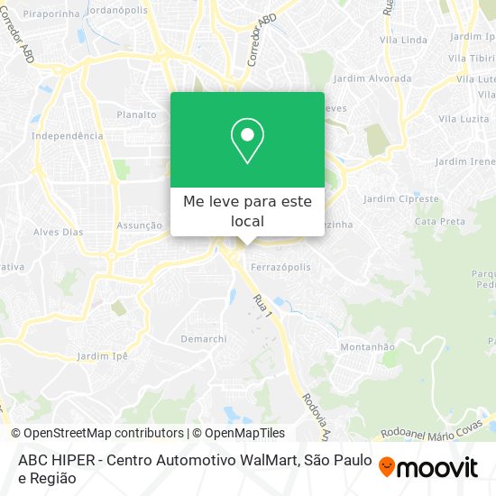 ABC HIPER - Centro Automotivo WalMart mapa