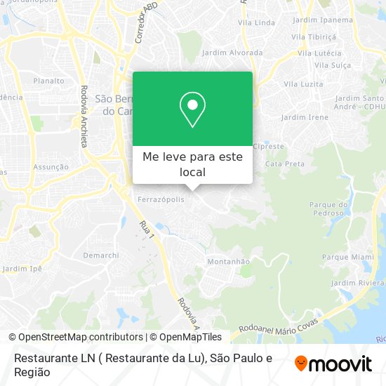 Restaurante LN ( Restaurante da Lu) mapa