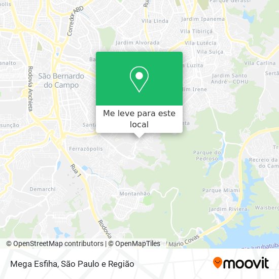 Mega Esfiha mapa