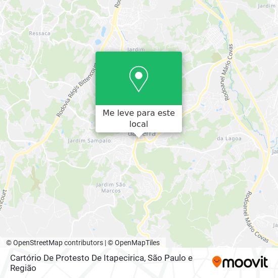 Cartório De Protesto De Itapecirica mapa