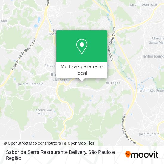 Sabor da Serra Restaurante Delivery mapa