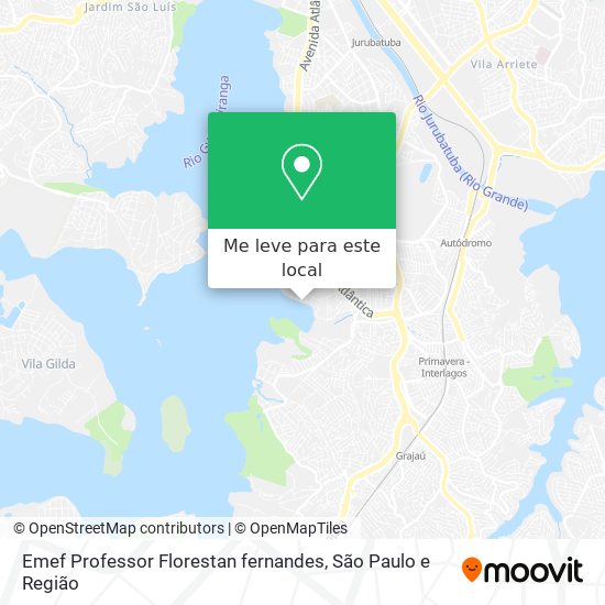 Emef Professor Florestan fernandes mapa