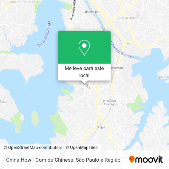 China How - Comida Chinesa mapa