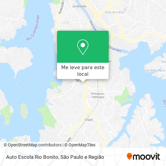 Auto Escola Rio Bonito mapa