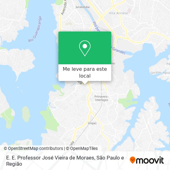 E. E. Professor José Vieira de Moraes mapa