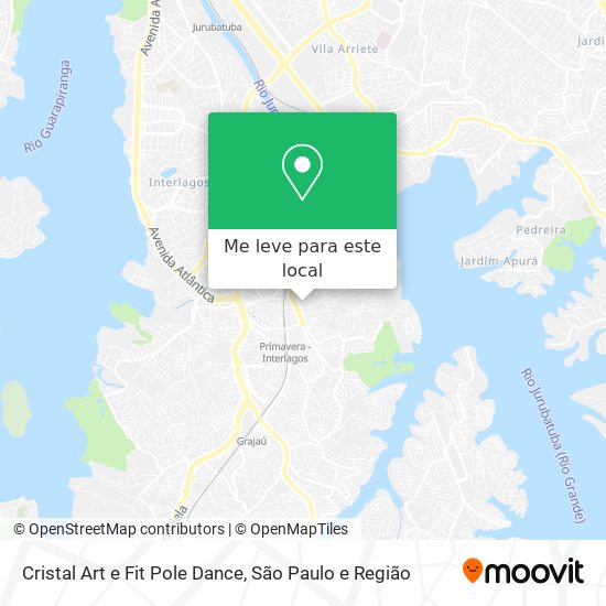 Cristal Art e Fit Pole Dance mapa