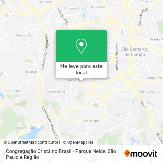 Congregação Cristã no Brasil - Parque Neide mapa
