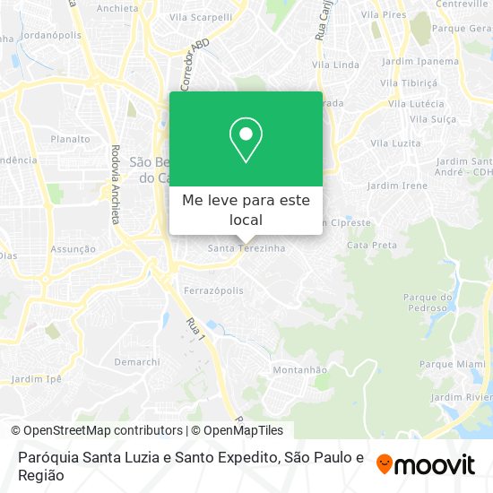 Paróquia Santa Luzia e Santo Expedito mapa