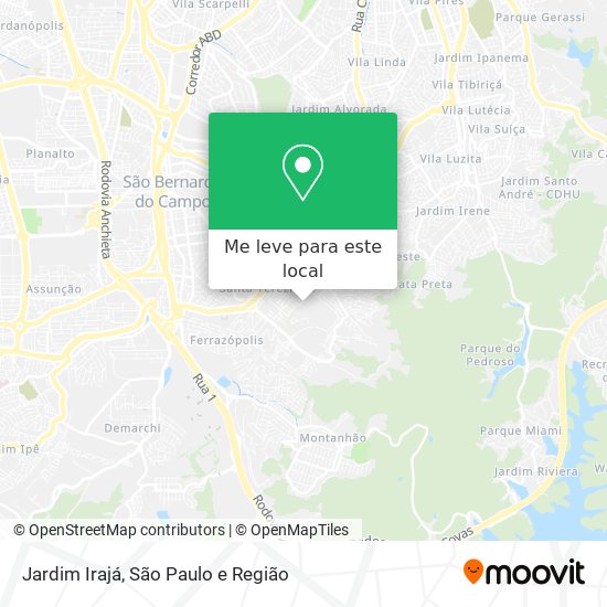 Jardim Irajá mapa