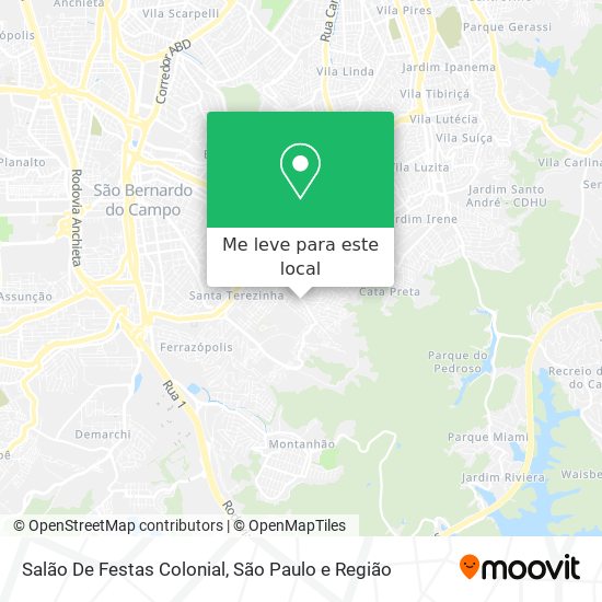 Salão De Festas Colonial mapa