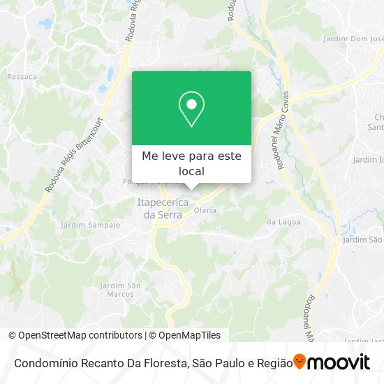 Condomínio Recanto Da Floresta mapa