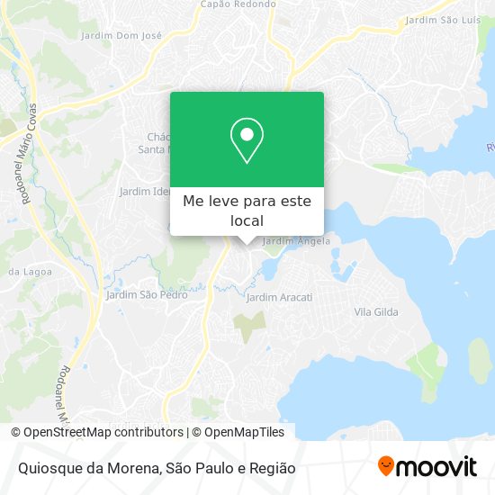 Quiosque da Morena mapa