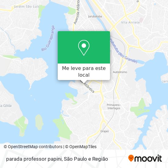 parada professor papini mapa