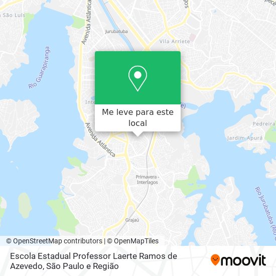 Escola Estadual Professor Laerte Ramos de Azevedo mapa