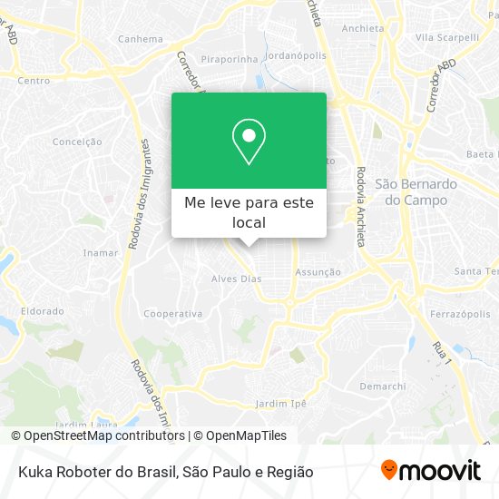 Kuka Roboter do Brasil mapa