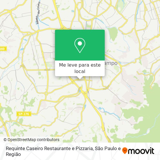 Requinte Caseiro Restaurante e Pizzaria mapa