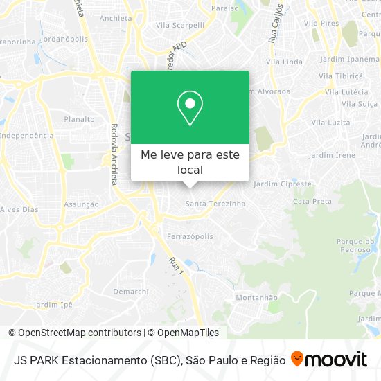 JS PARK Estacionamento (SBC) mapa
