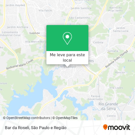 Bar da Roseli mapa