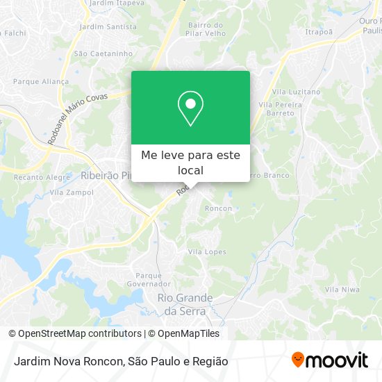 Jardim Nova Roncon mapa