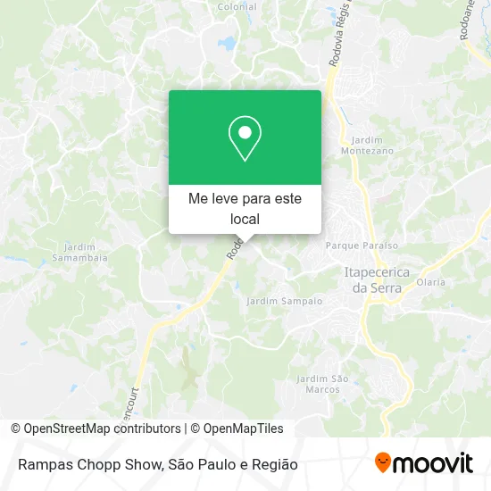 Rampas Chopp Show mapa