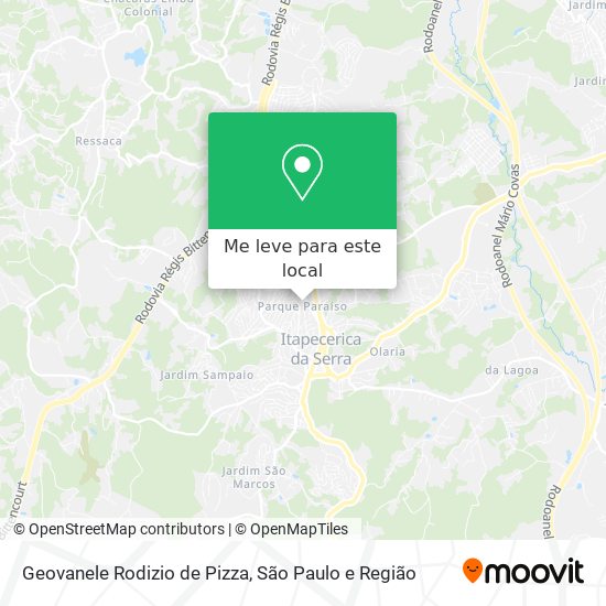 Geovanele Rodizio de Pizza mapa