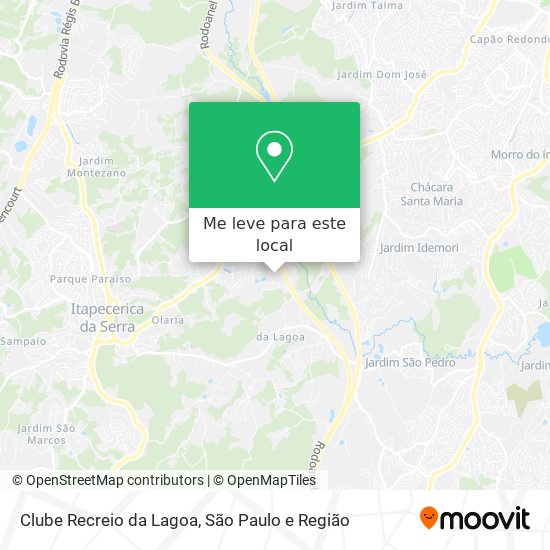 Clube Recreio da Lagoa mapa