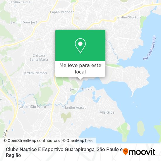 Clube Náutico E Esportivo Guarapiranga mapa