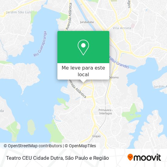 Teatro CEU Cidade Dutra mapa