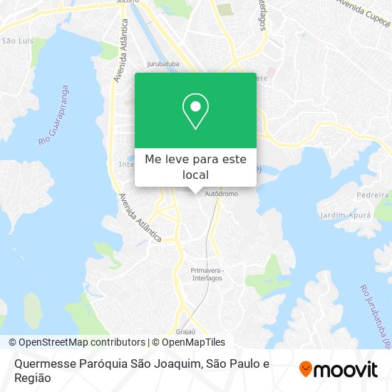 Quermesse Paróquia São Joaquim mapa