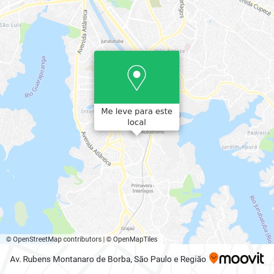 Av. Rubens Montanaro de Borba mapa