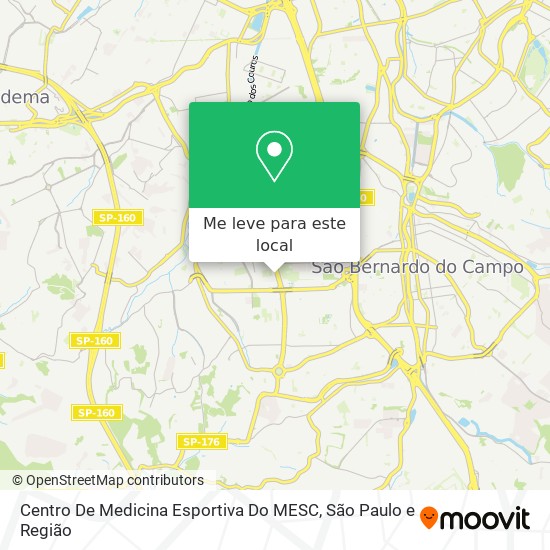 Centro De Medicina Esportiva Do MESC mapa