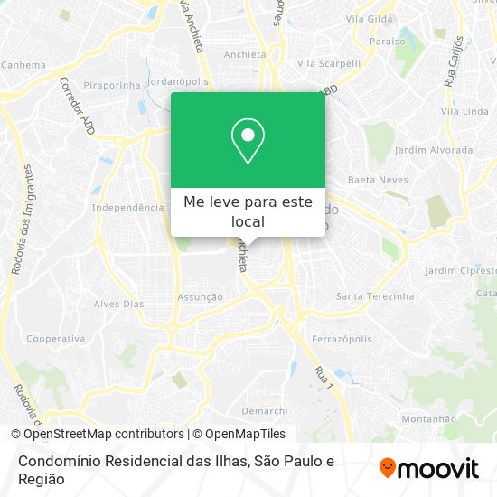 Condomínio Residencial das Ilhas mapa