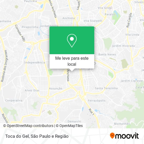 Toca do Gel mapa